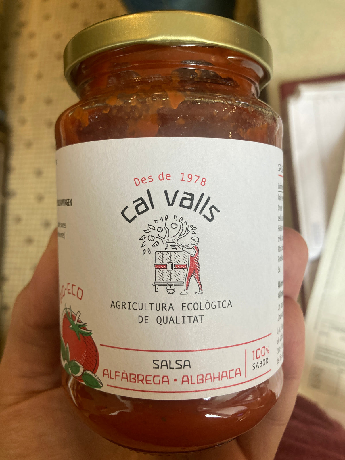 Sauce tomate basilic - CAL VALLS - 350g
