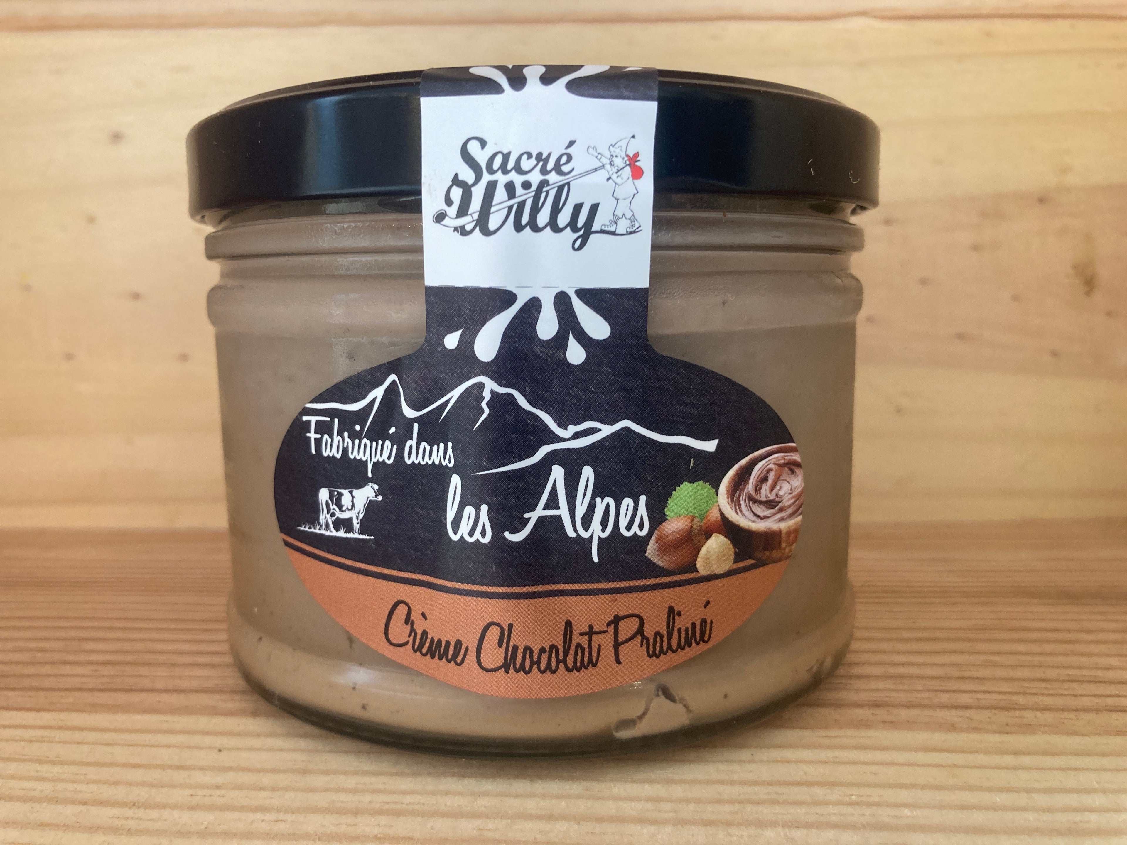CRÈME CHOCOLAT PRALINÉ 375G - SACRÉ WILLY