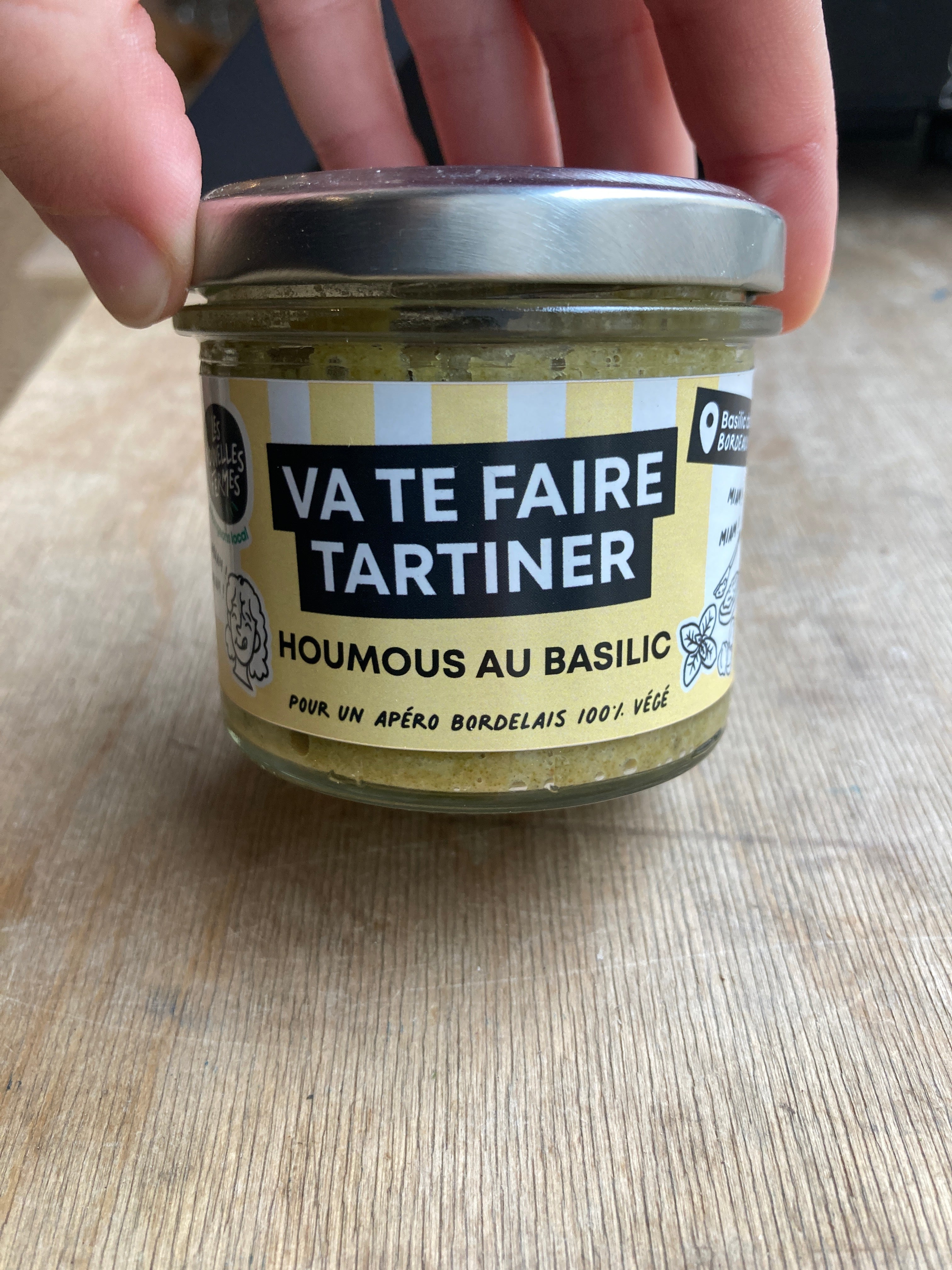 Houmous basilic - les nouvelles fermes