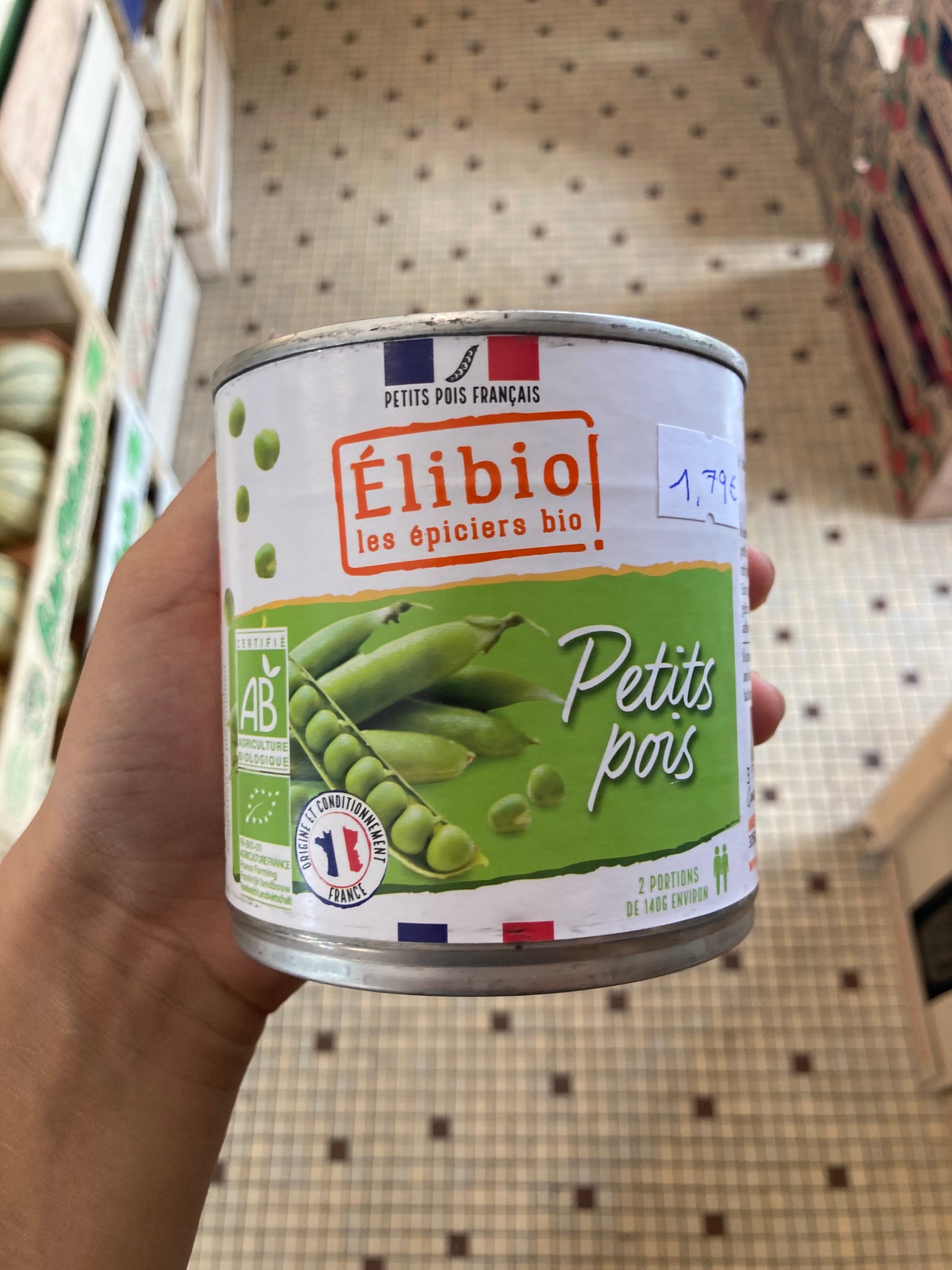 PETITS POIS FRANCE BOITE 400G