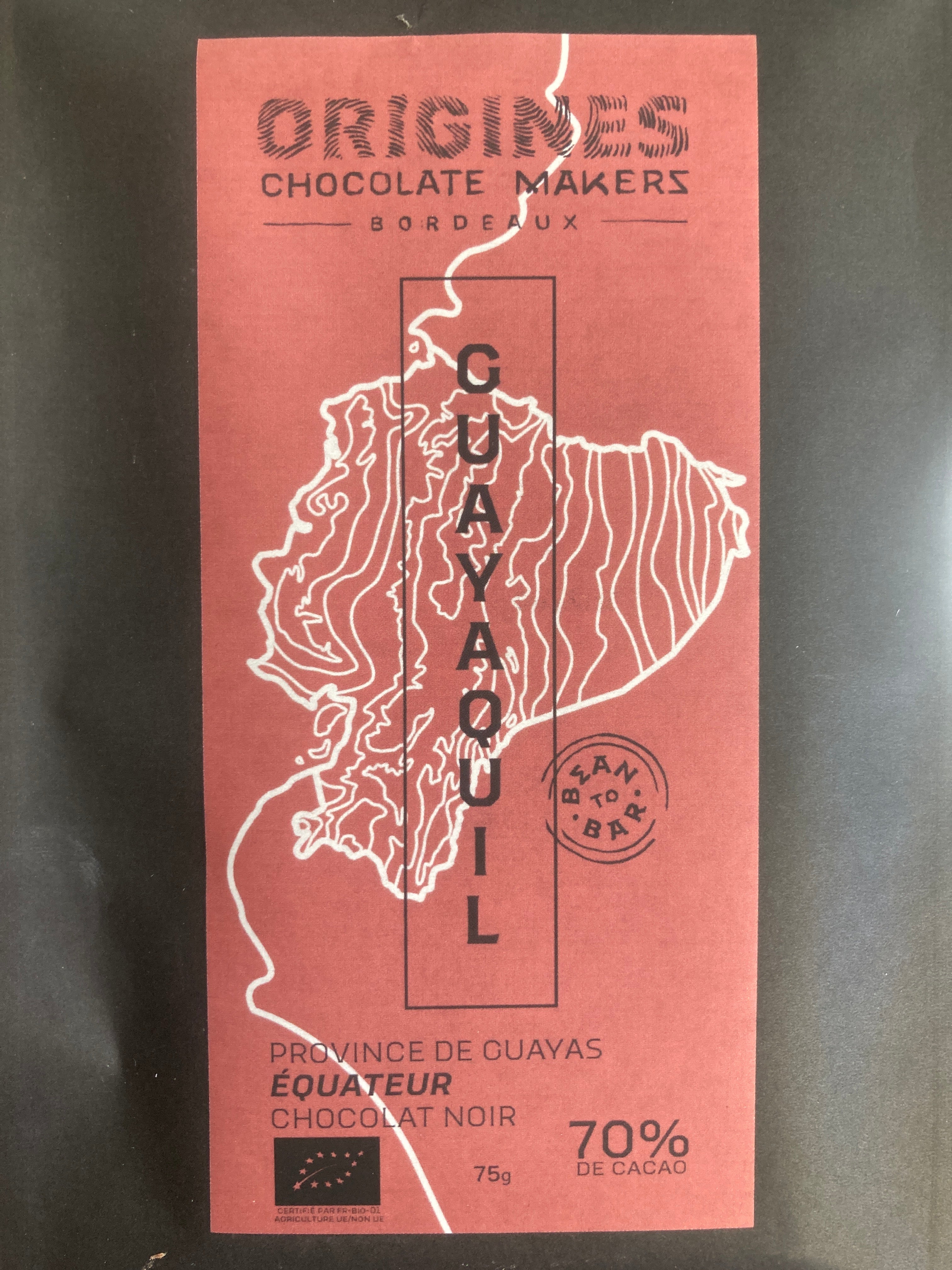 CHOCOLAT NOIR 70% Guayaquil - ORIGINES