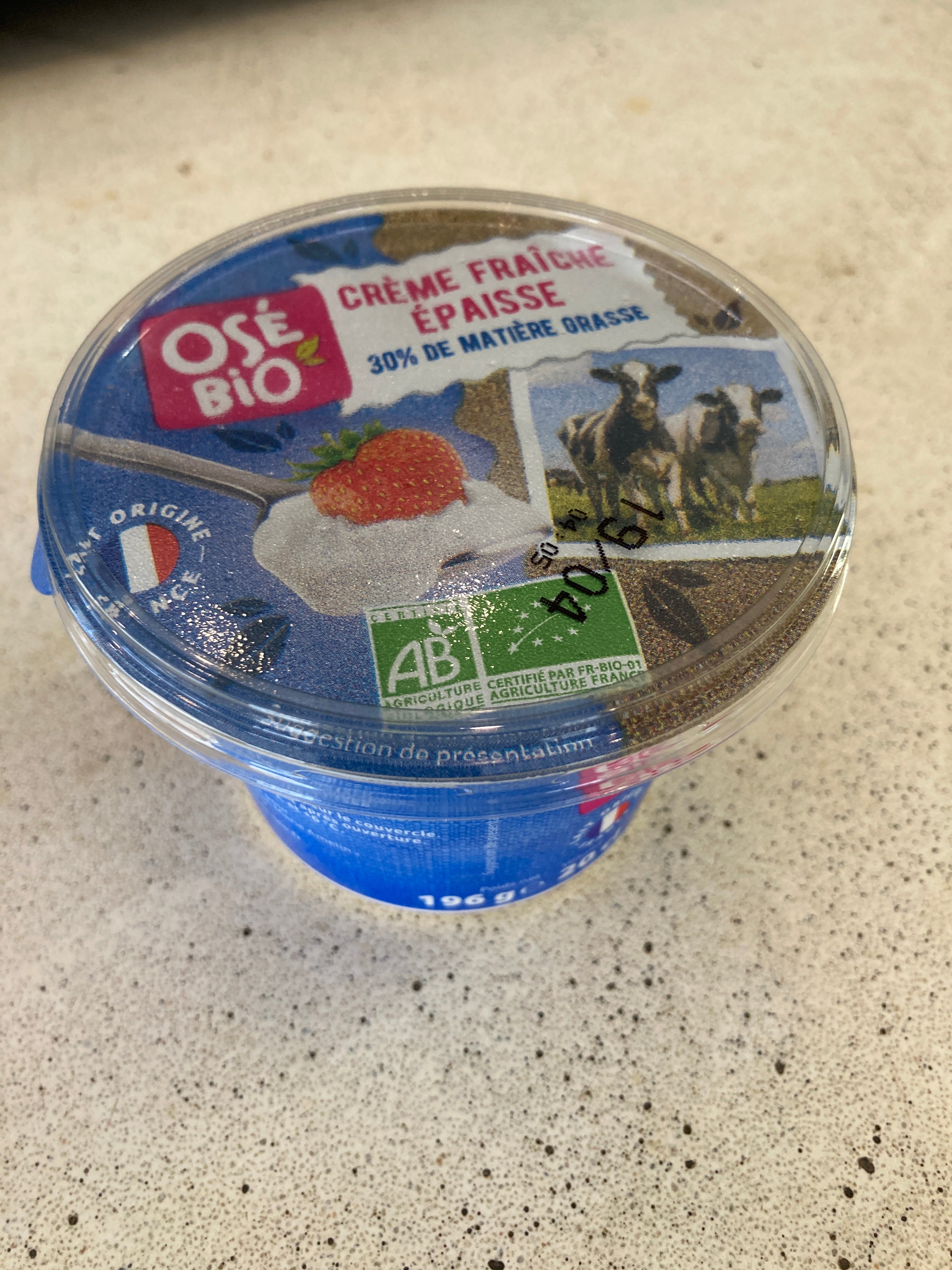 CREME FRAICHE 30% 20CL - OSÉBIO