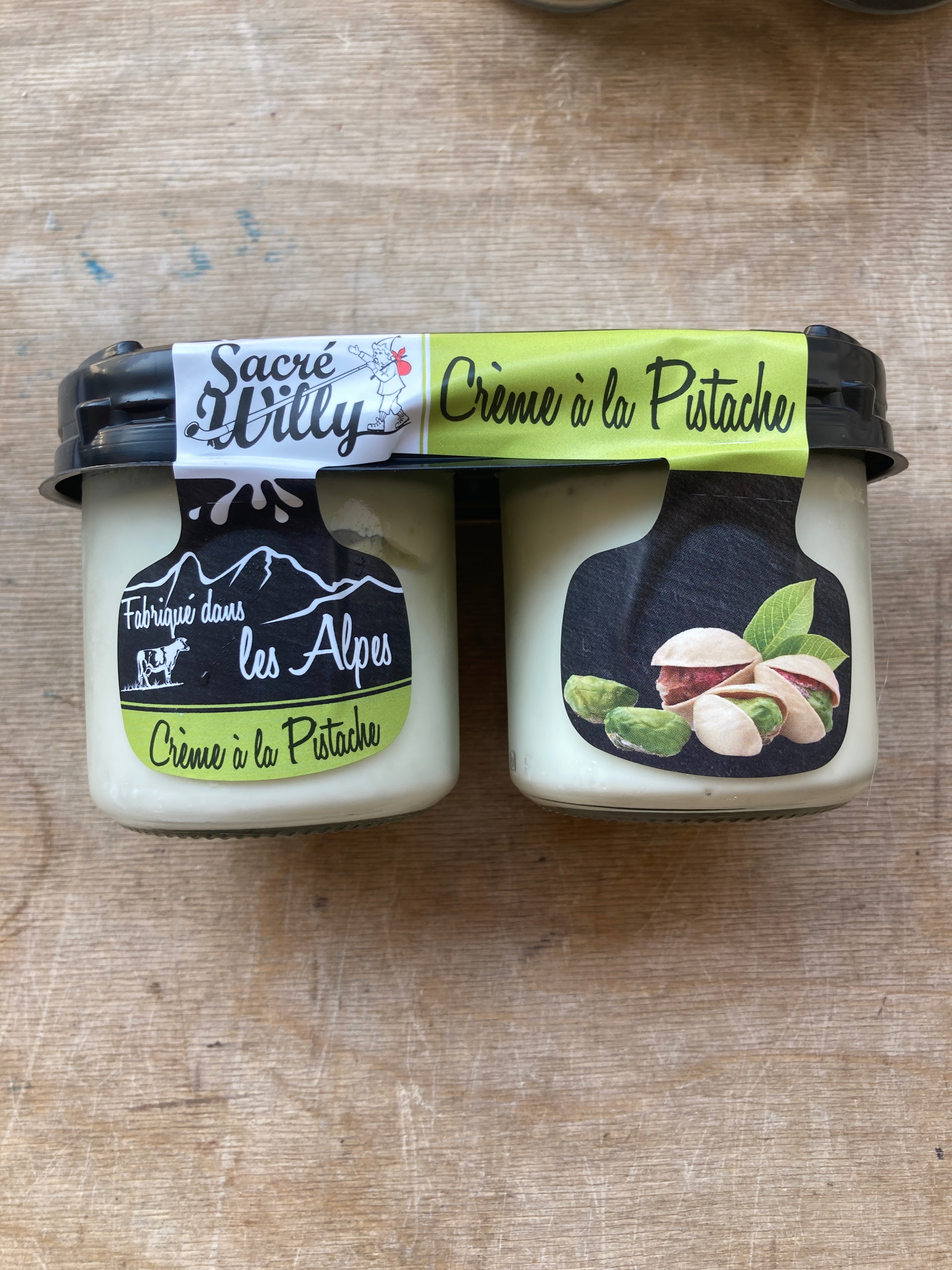 CRÈME PISTACHE FLEUR DE SEL 2x125G - SACRÉ WILLY