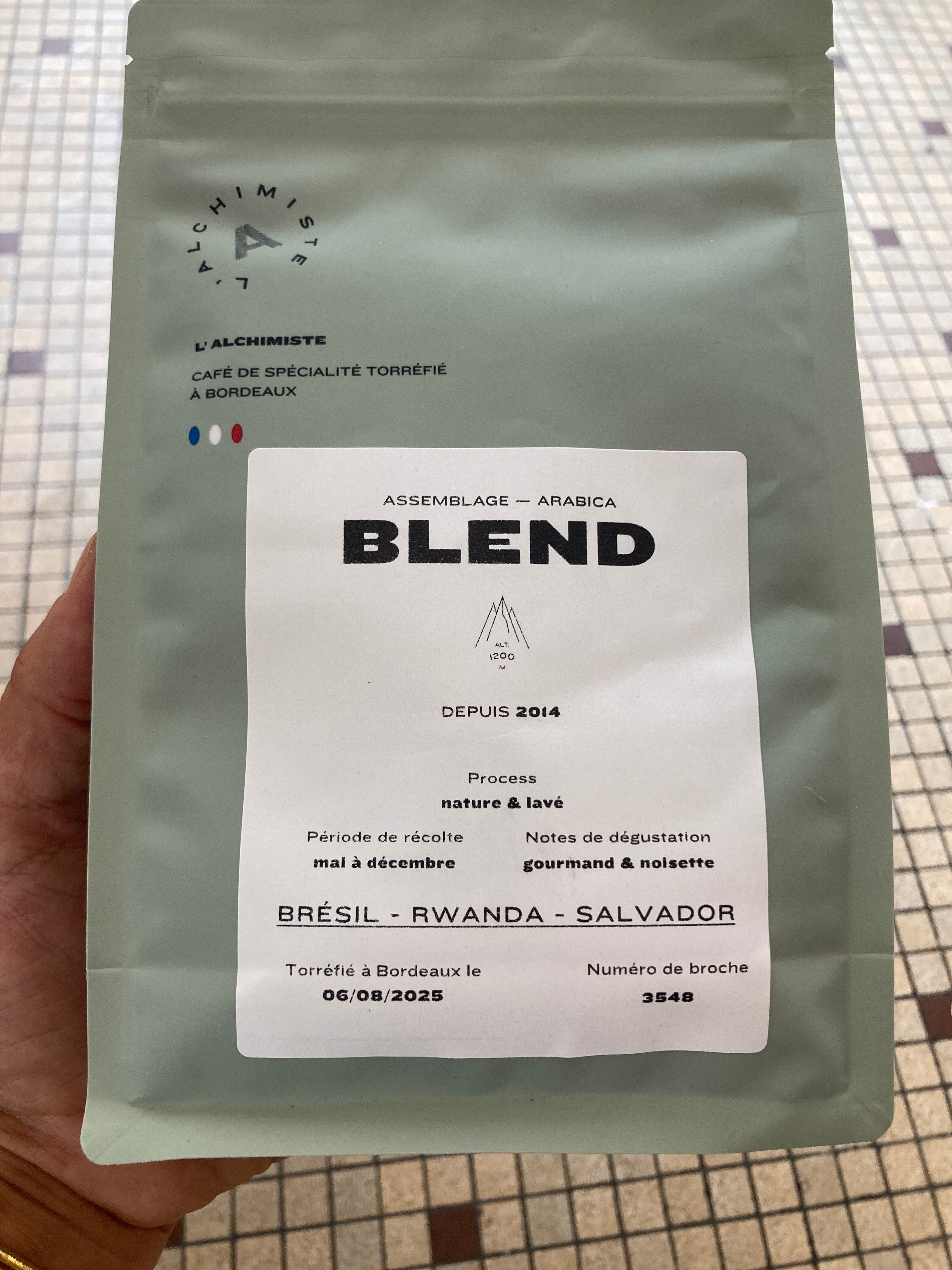 CAFÉ BLEND - BRÉSIL-RWANDA-SALVADOR - L’ALCHIMISTE - 250g