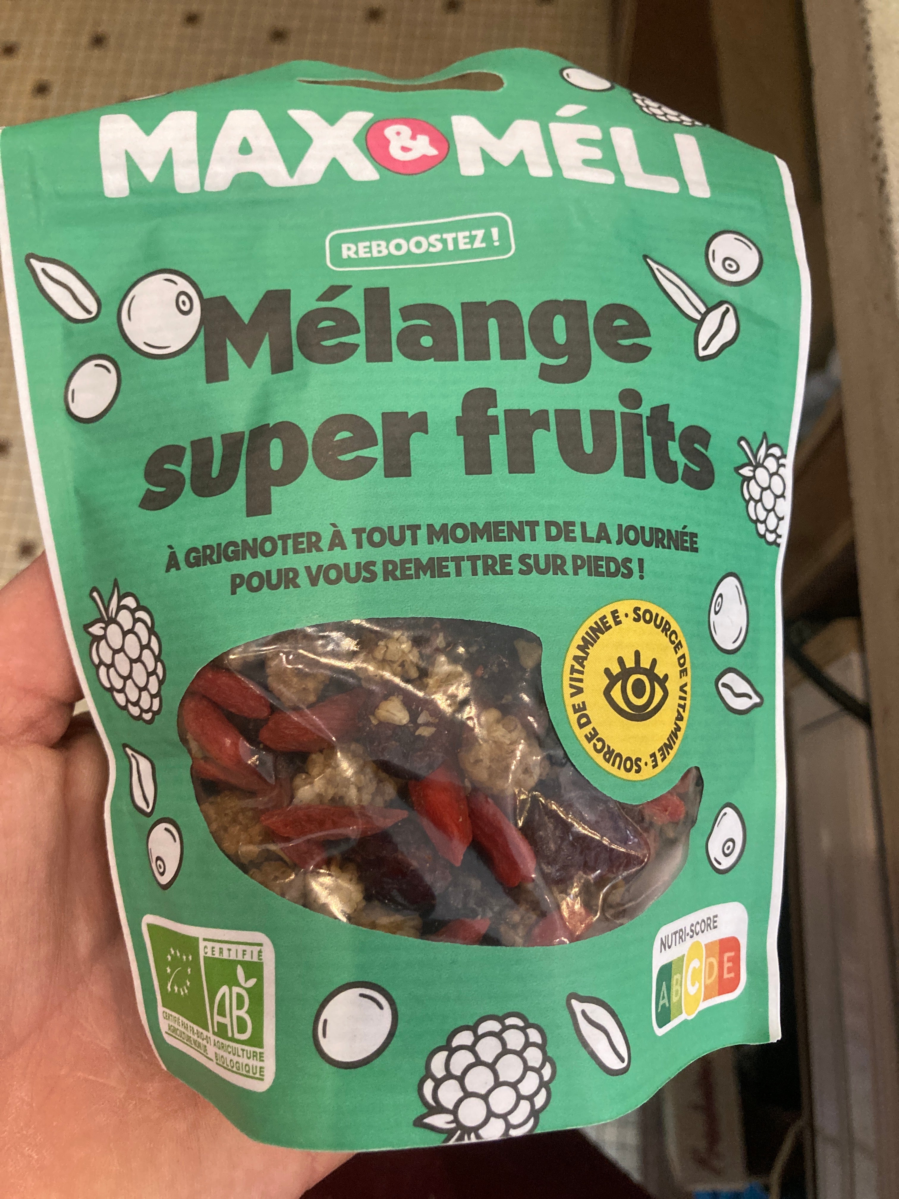 Mélange super fruits - max et meli