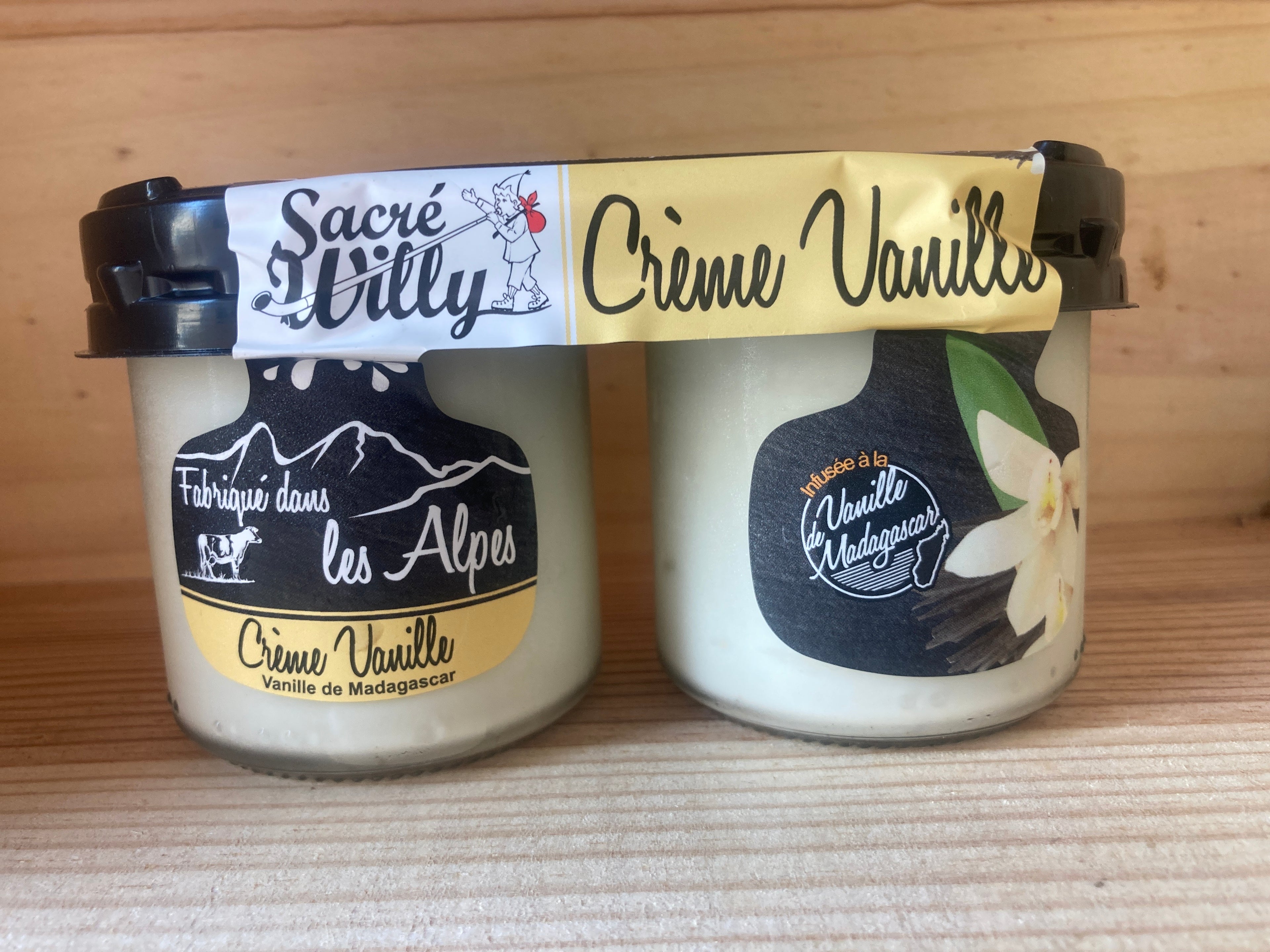 CRÈME VANILLE DUO 2x125G - SACRÉ WILLY