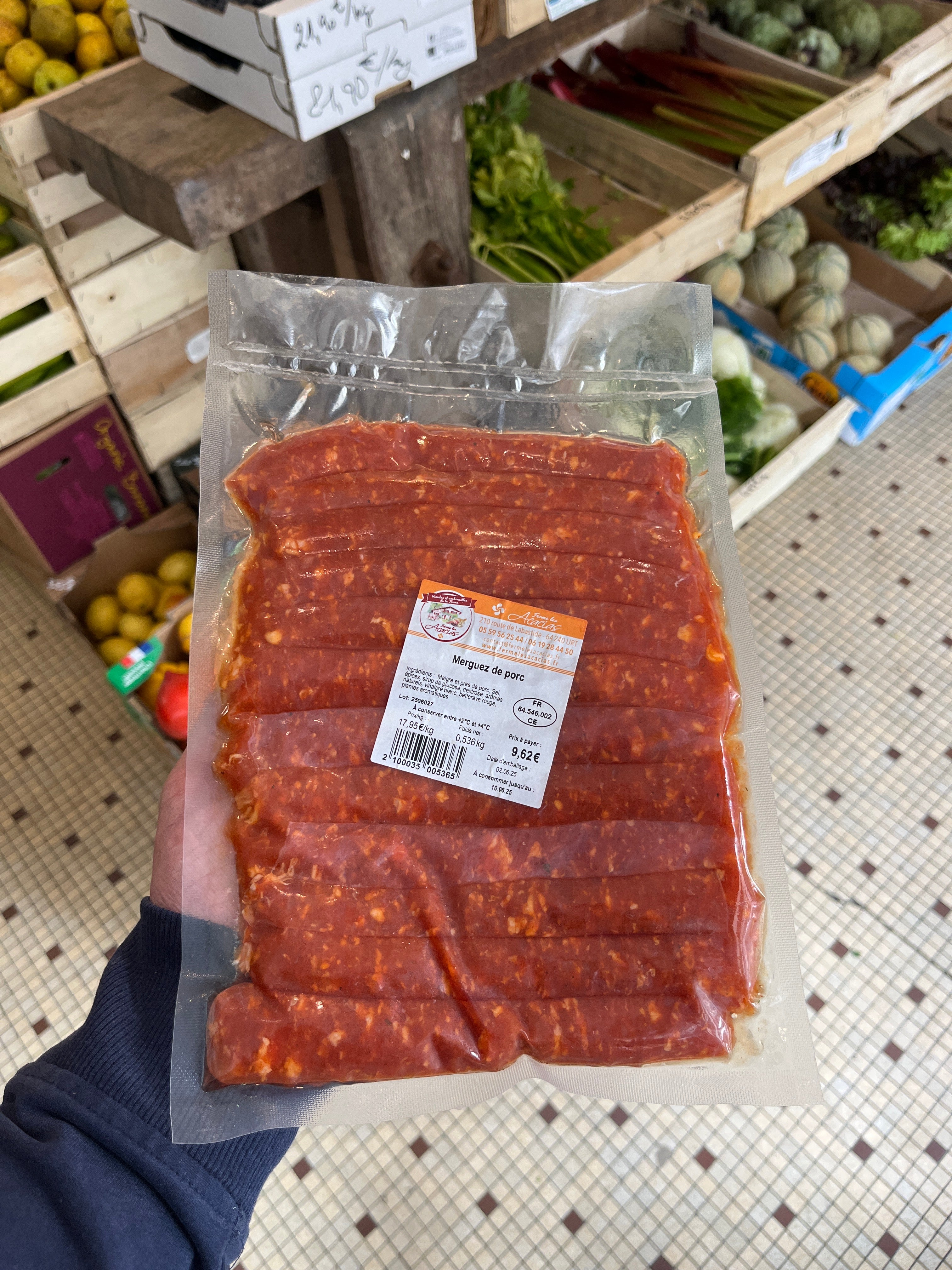 MERGUEZ DE PORC - FERME DES ACACIAS