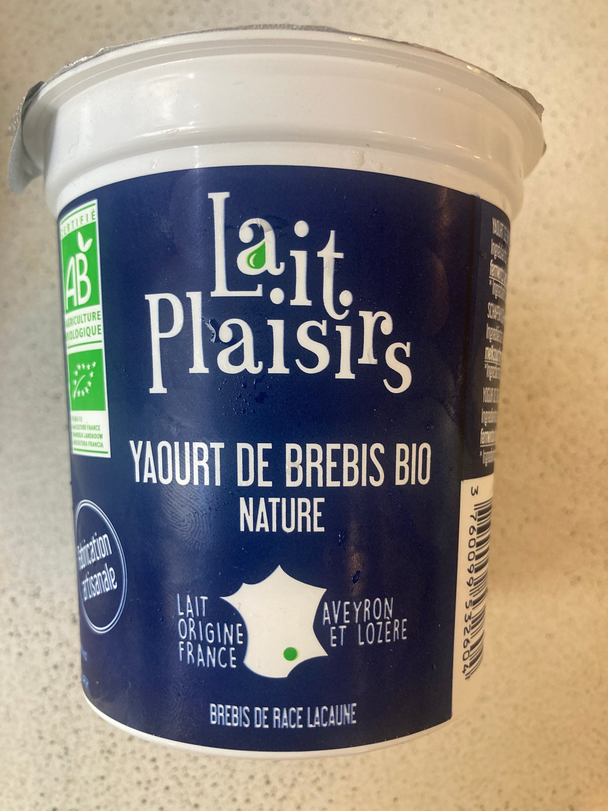 YAOURTS BREBIS  bio - LAIT PLAISIR 400g