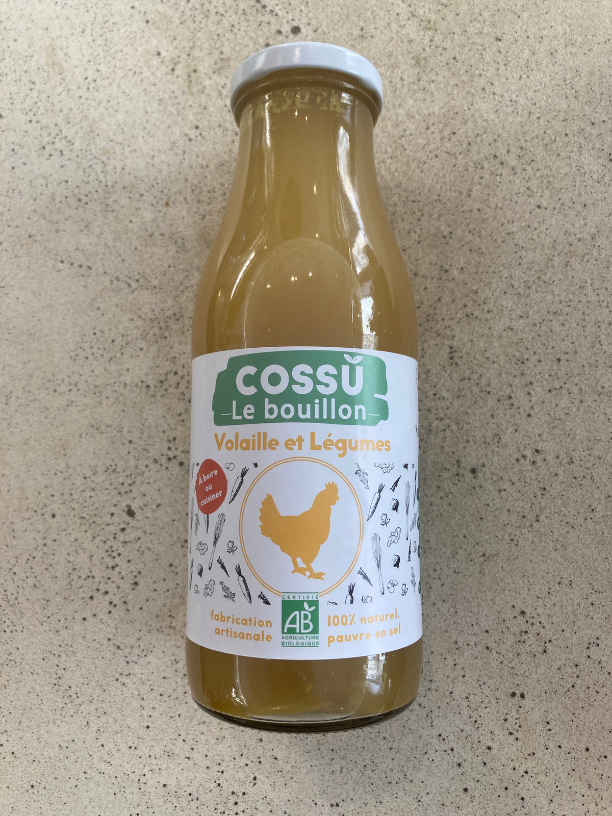 BOUILLON VOLAILLE ET LEGUME - Cossu 50cl
