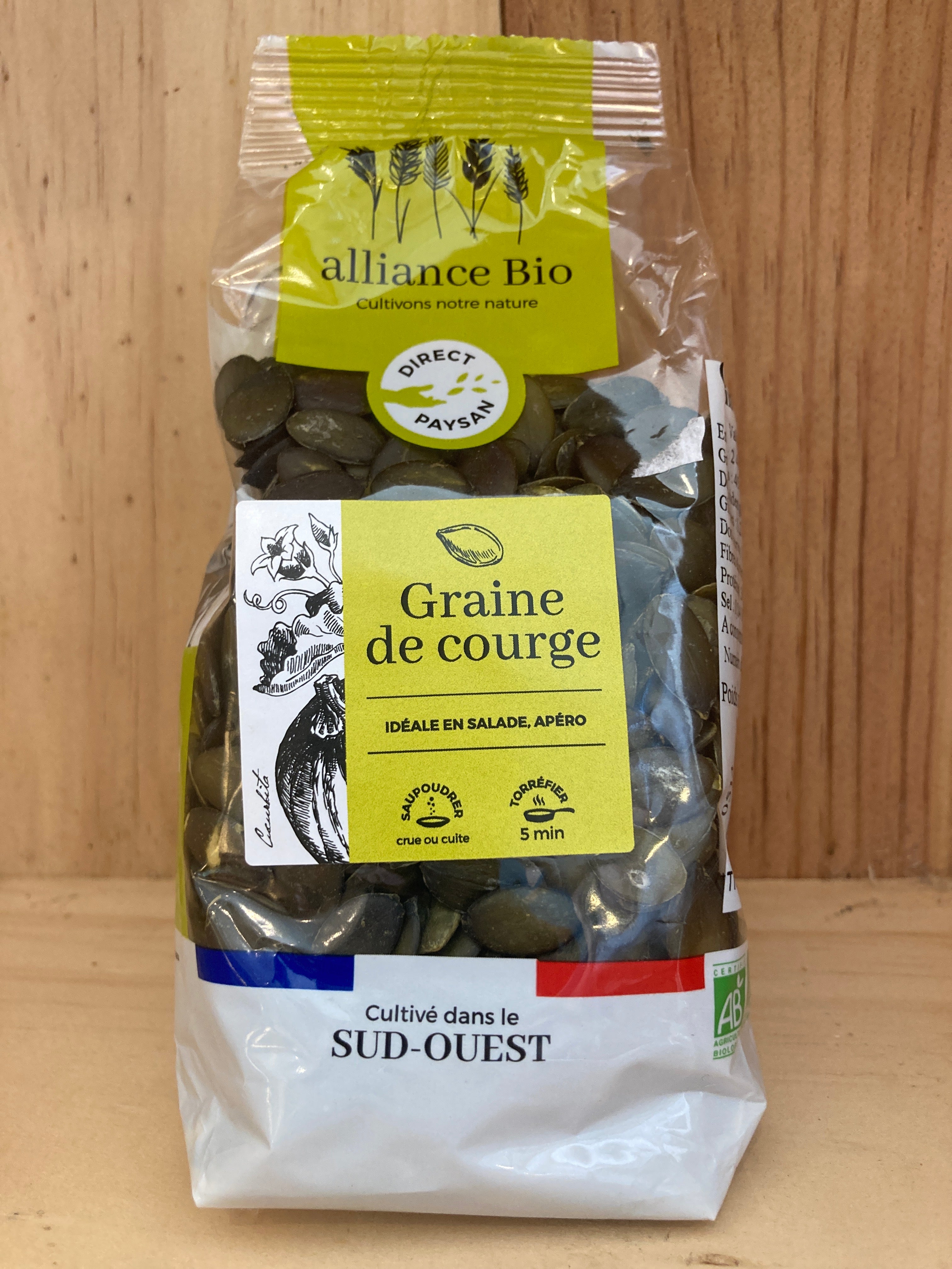 GRAINES DE COURGE - ALLIANCE BIO