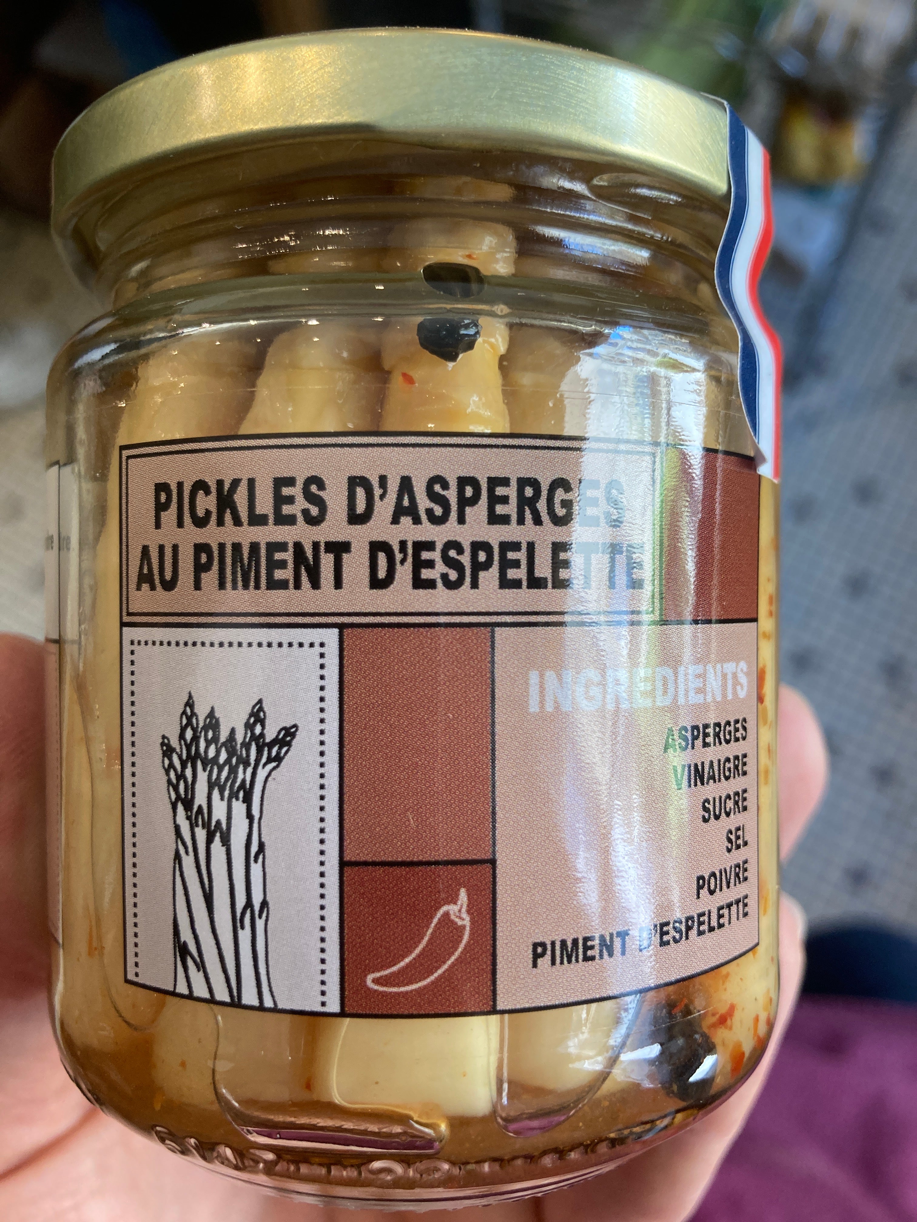 Pickles asperges au piment d’espigoule