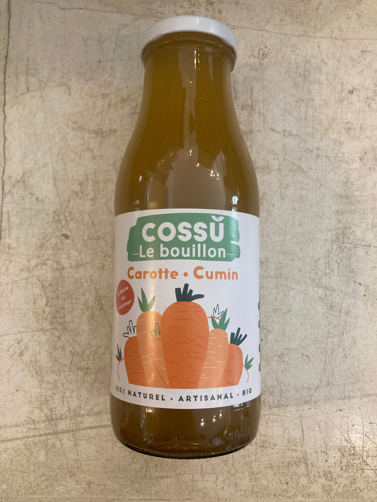 BOUILLON CAROTTE ET CUMIN - Cossu 50cl (Copie 2)