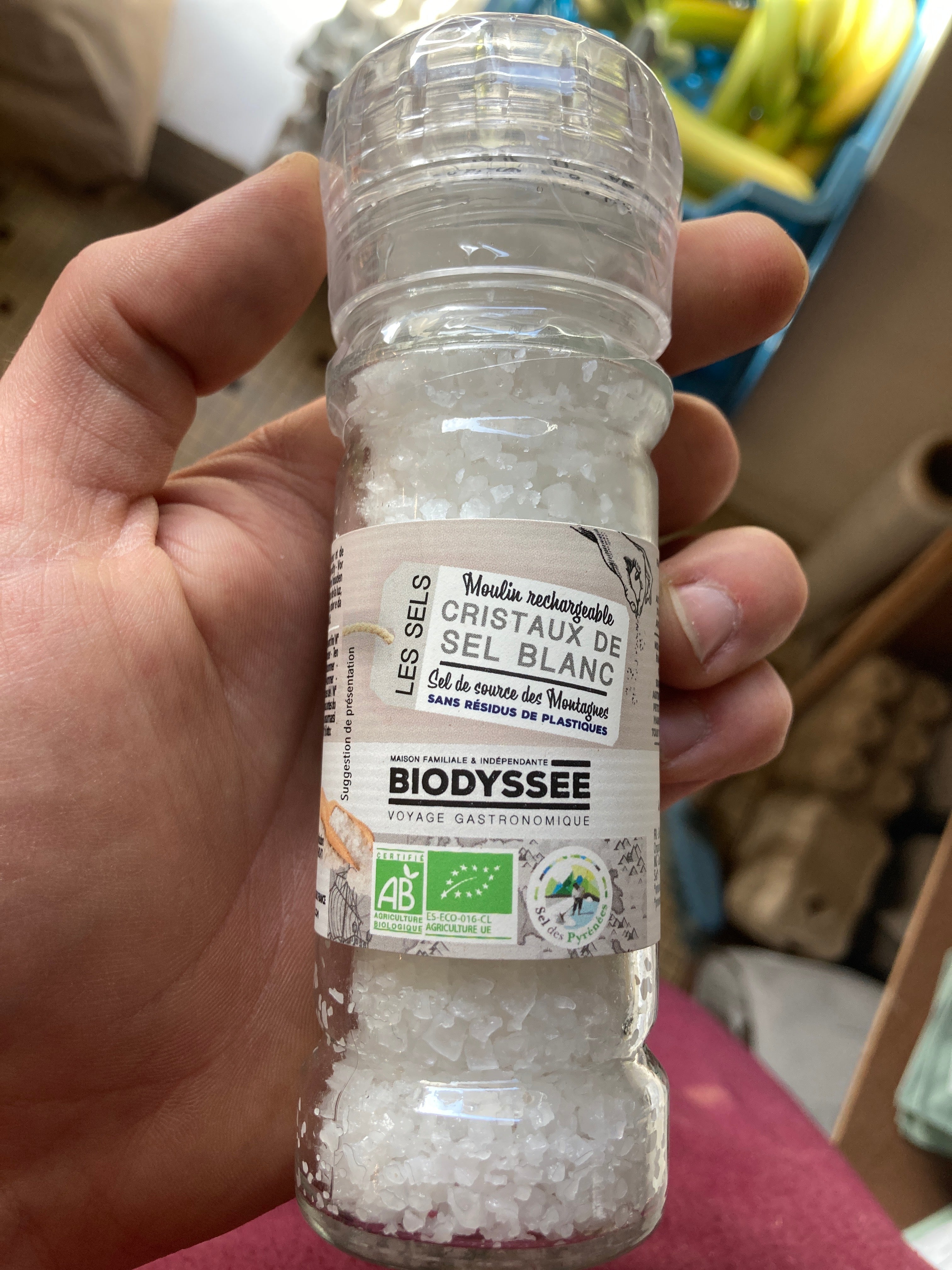 MOULIN CRISTAUX DE SEL 90g BIODYSSEE