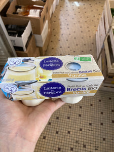 CREME BREBIS VANILLE x2 - LAITERIE DU PERIGORD