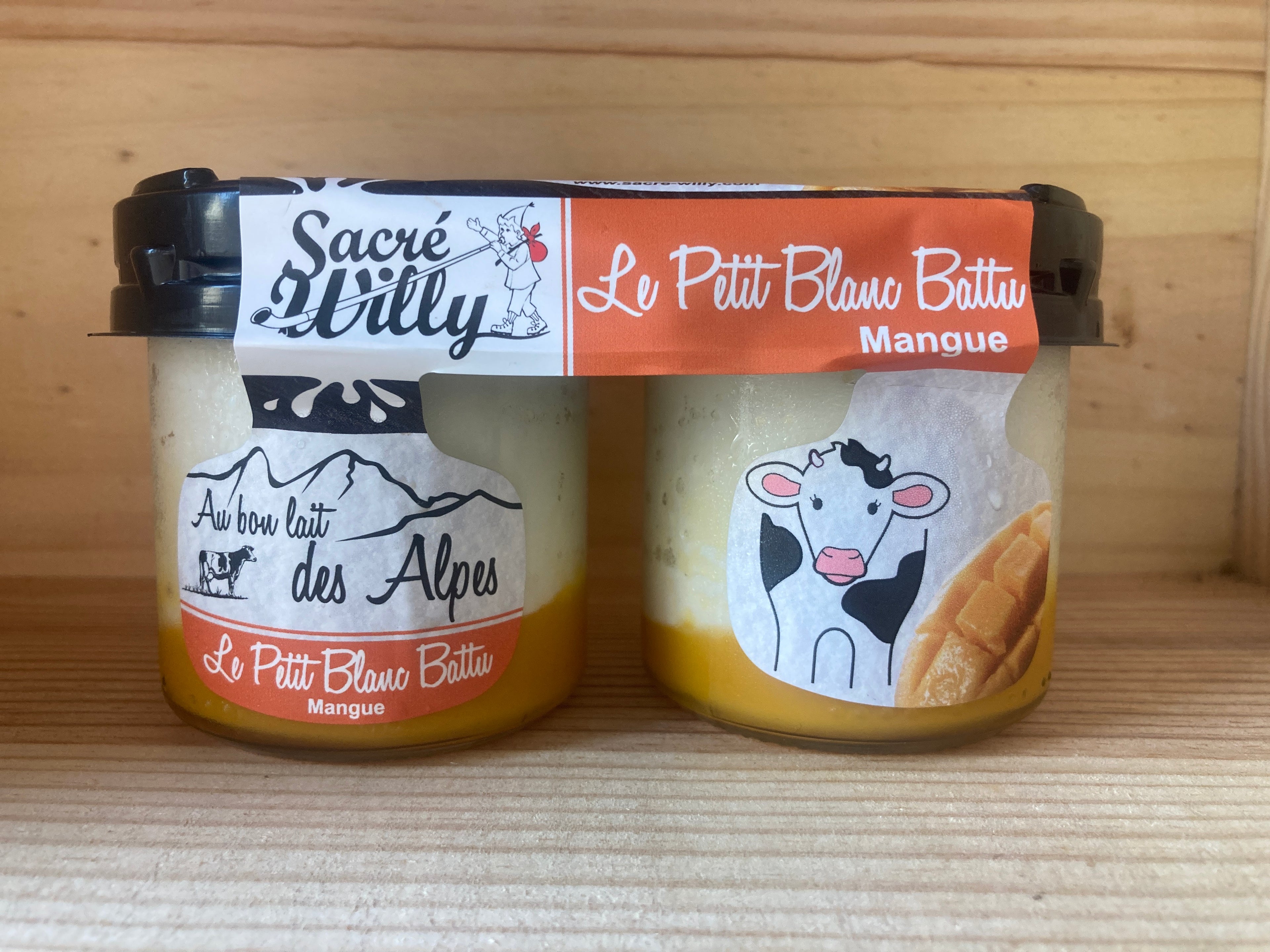 LE PTIT BLANC BATTU MANGUE DUO 2x125G - SACRÉ WILLY