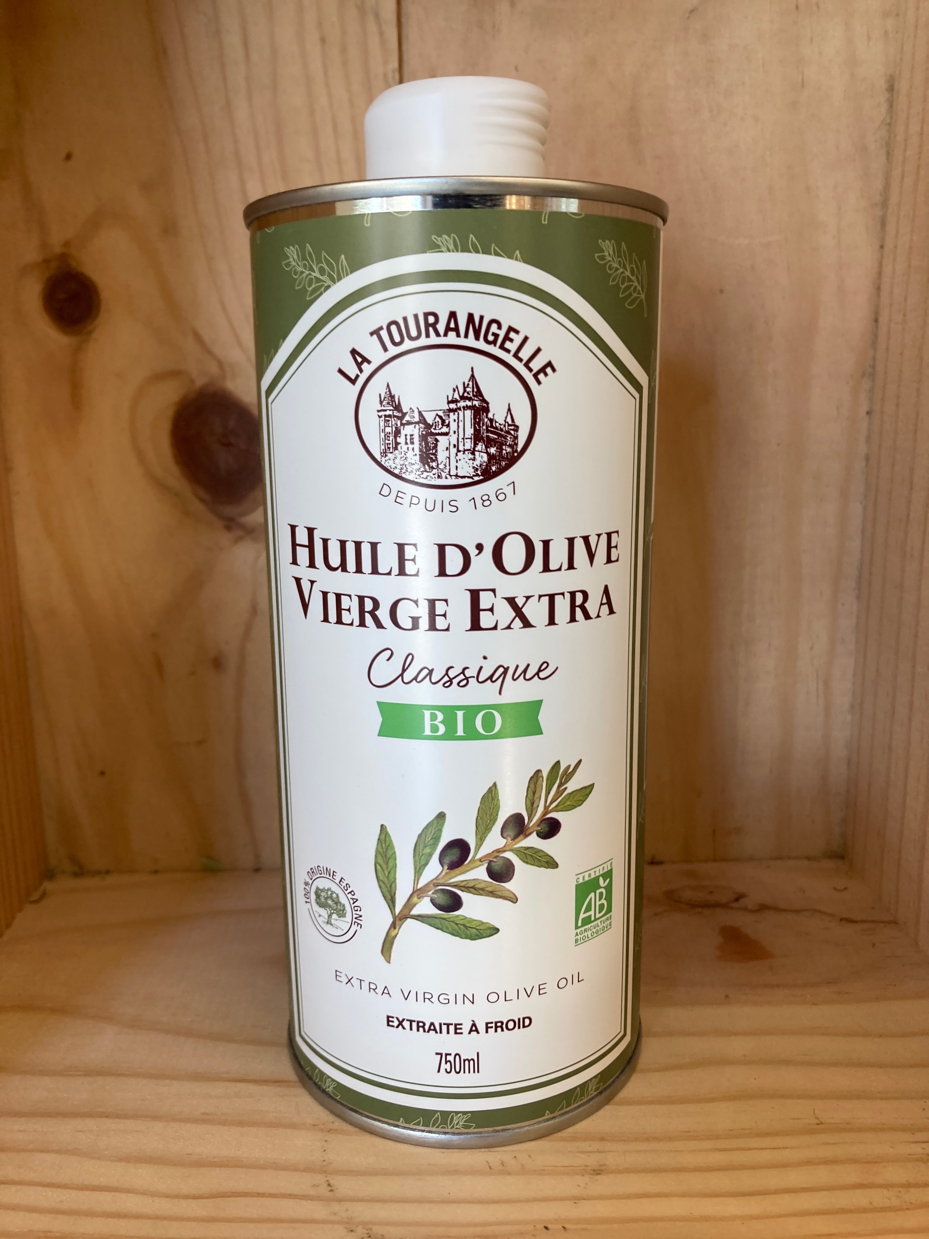HUILE OLIVE EXTRA VIERGE La Tourangelle 750ml