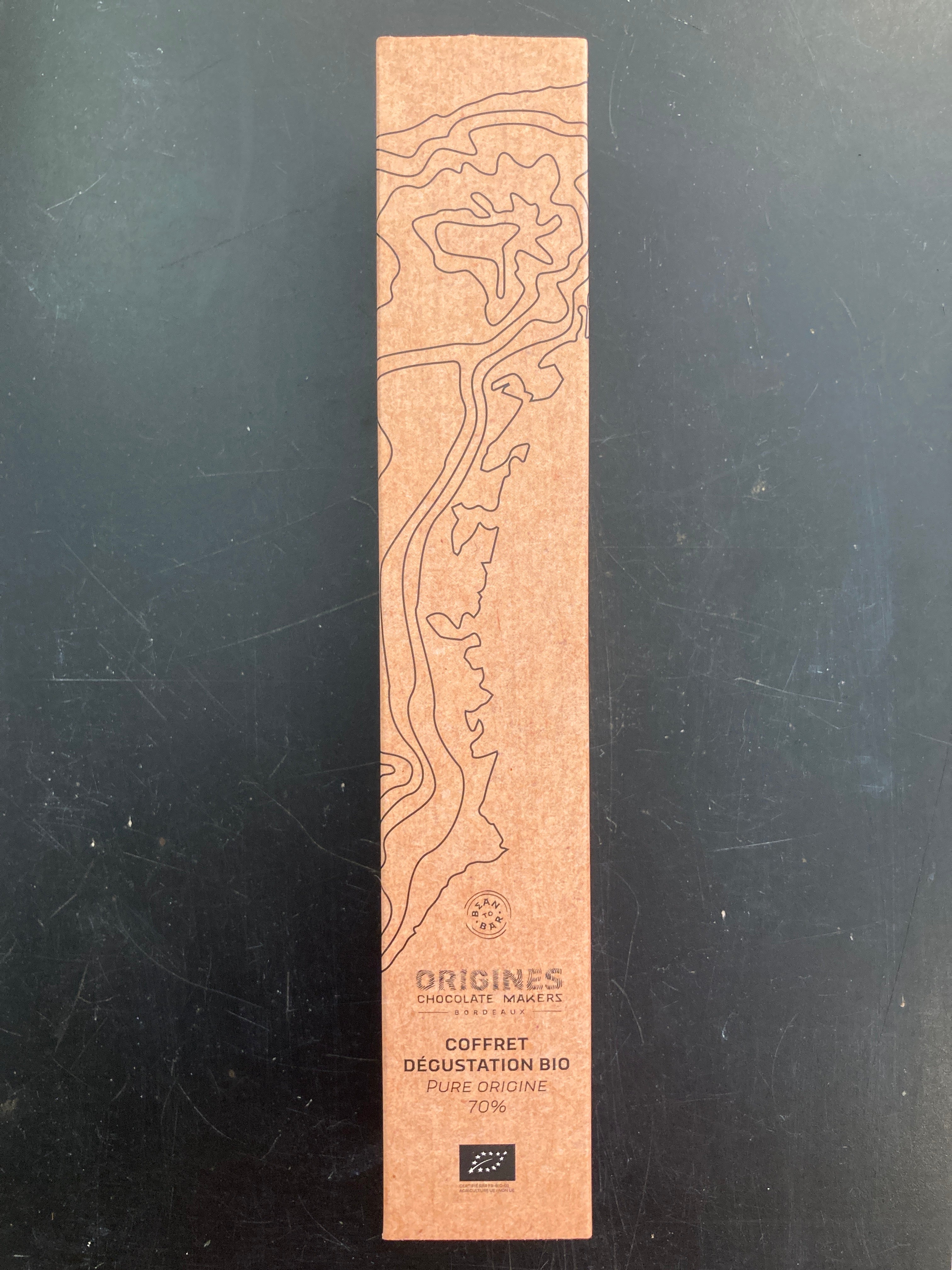 CHOCOLAT NOIR 70% - Coffret Dégustation - ORIGINES