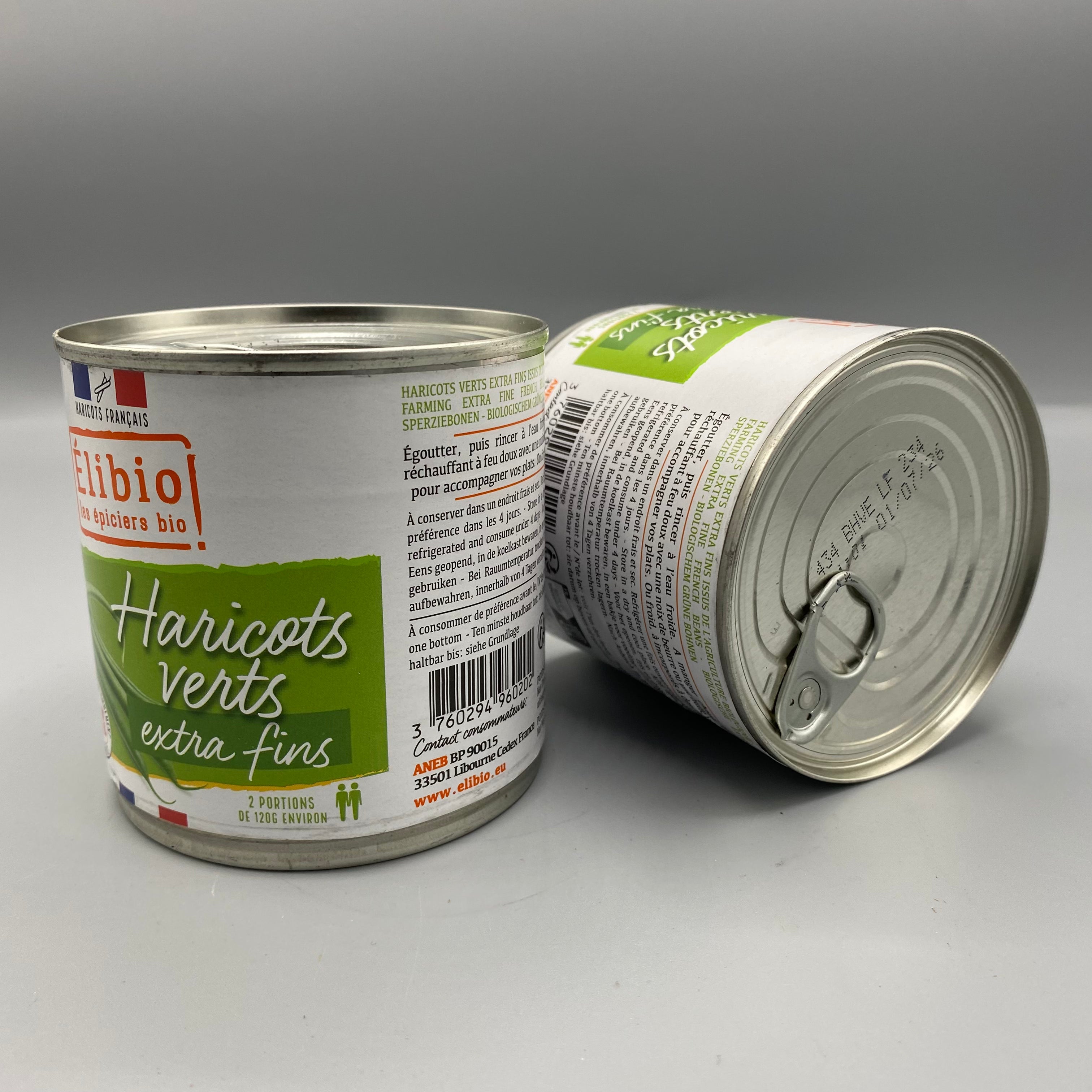 HARICOTS VERTS FRANCE BOITE 400G