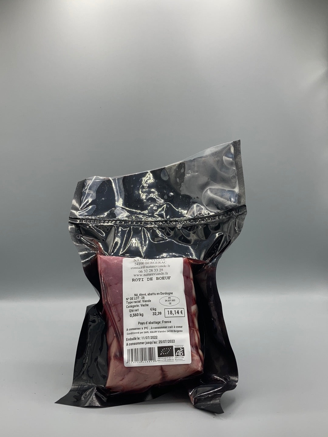 ROTI DE BOEUF - NATURE VIANDE